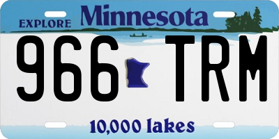 MN license plate 966TRM