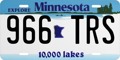 MN license plate 966TRS