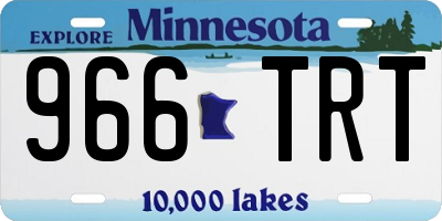 MN license plate 966TRT