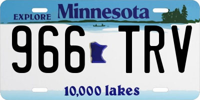 MN license plate 966TRV