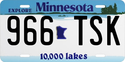 MN license plate 966TSK