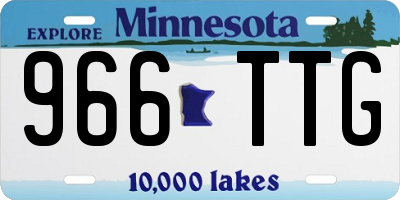 MN license plate 966TTG