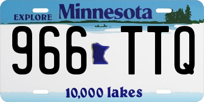 MN license plate 966TTQ