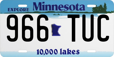MN license plate 966TUC