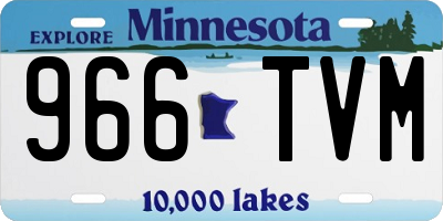 MN license plate 966TVM