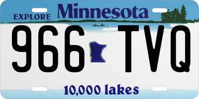 MN license plate 966TVQ