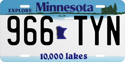 MN license plate 966TYN