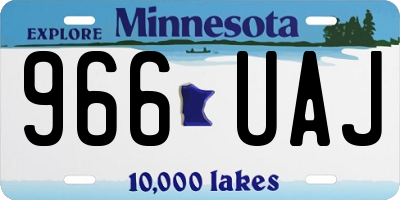 MN license plate 966UAJ