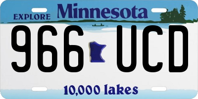 MN license plate 966UCD