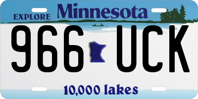 MN license plate 966UCK
