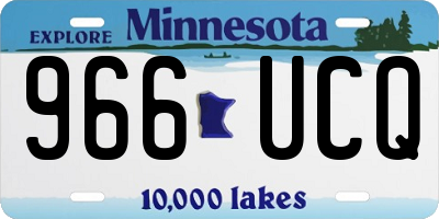 MN license plate 966UCQ