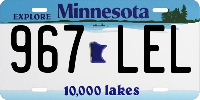 MN license plate 967LEL