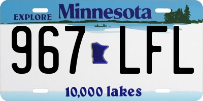 MN license plate 967LFL