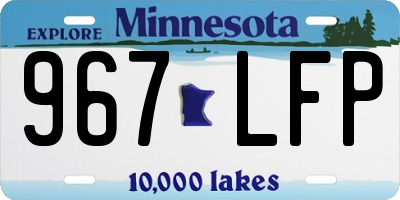 MN license plate 967LFP