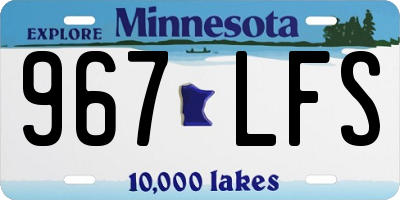 MN license plate 967LFS