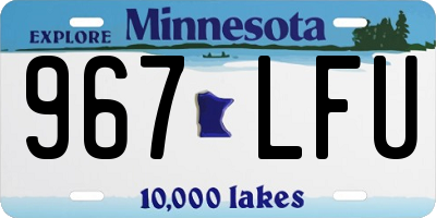 MN license plate 967LFU