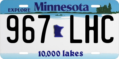 MN license plate 967LHC