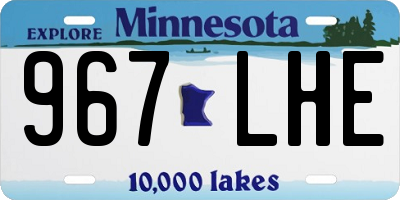 MN license plate 967LHE