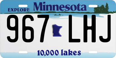 MN license plate 967LHJ