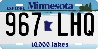 MN license plate 967LHQ