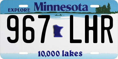 MN license plate 967LHR