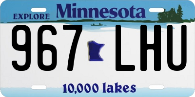 MN license plate 967LHU