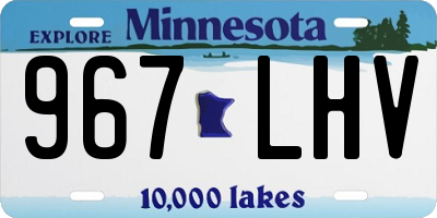 MN license plate 967LHV