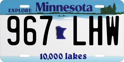 MN license plate 967LHW