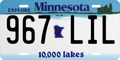 MN license plate 967LIL