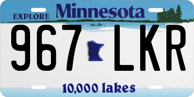 MN license plate 967LKR