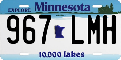 MN license plate 967LMH