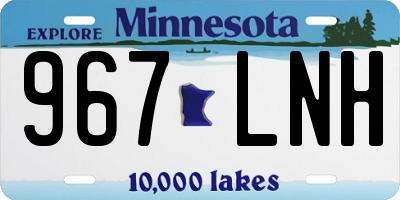 MN license plate 967LNH