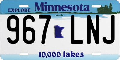 MN license plate 967LNJ