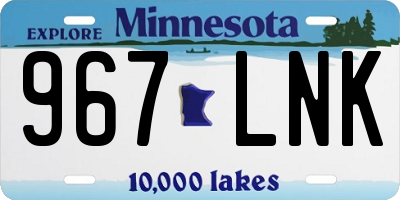 MN license plate 967LNK