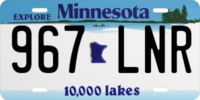MN license plate 967LNR