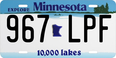 MN license plate 967LPF