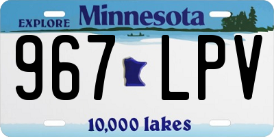 MN license plate 967LPV