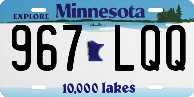 MN license plate 967LQQ