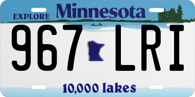 MN license plate 967LRI
