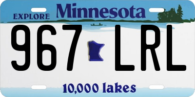MN license plate 967LRL