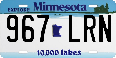 MN license plate 967LRN