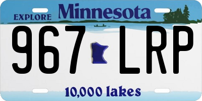 MN license plate 967LRP