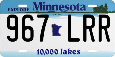 MN license plate 967LRR