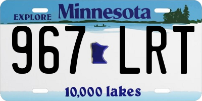 MN license plate 967LRT
