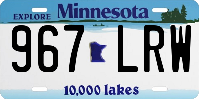 MN license plate 967LRW