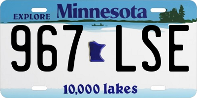 MN license plate 967LSE