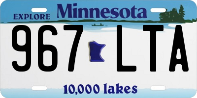 MN license plate 967LTA