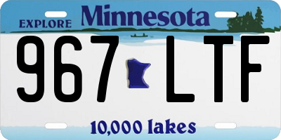 MN license plate 967LTF