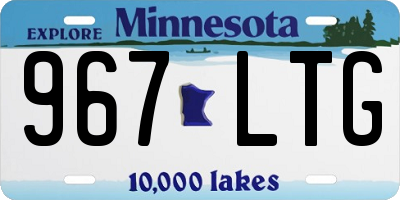 MN license plate 967LTG