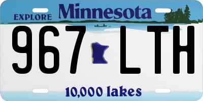 MN license plate 967LTH